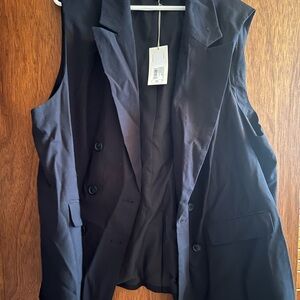 A New Day Black Blazer Vest